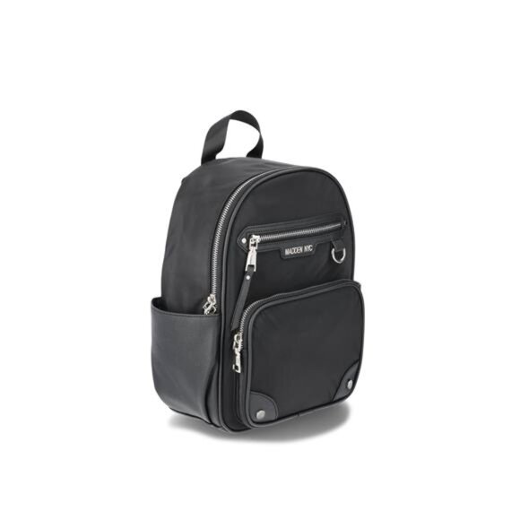 Women's Dome Pocket Backpack with Pouch, Black - Picture 5 of 5